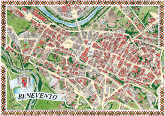 mappa Benevento
