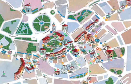 Mappa di Udine