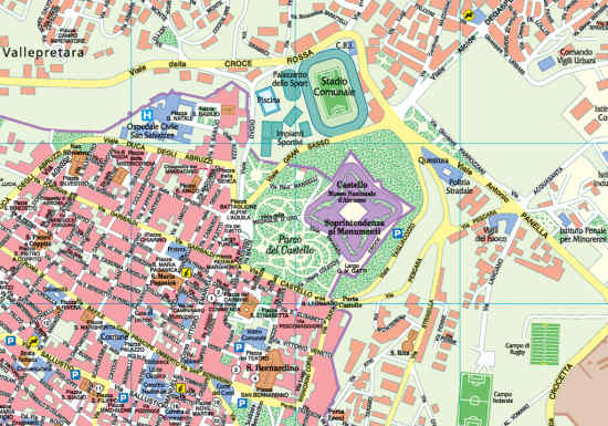 Mappa di L'Aquila