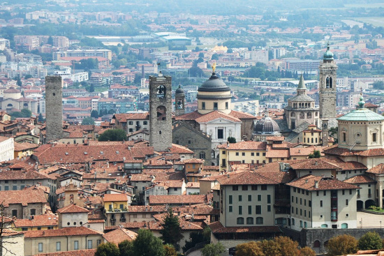 Mappa di Bergamo Alta