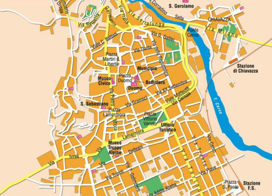 Mappa di Biella