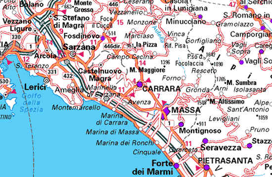 mappa Carrara