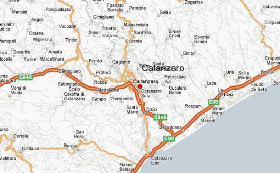 Mappa di Catanzaro