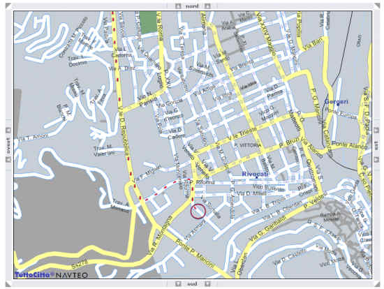 Mappa di Cosenza