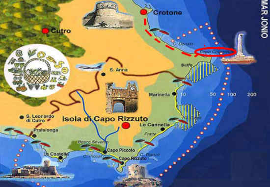 Mappa di Crotone