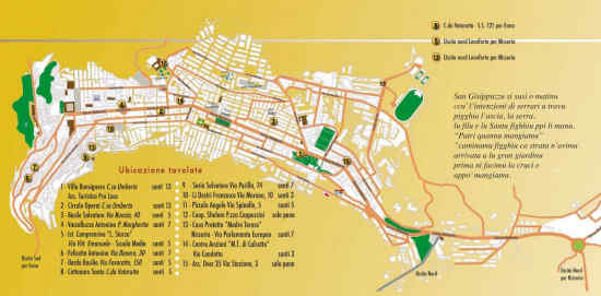 Mappa di Enna