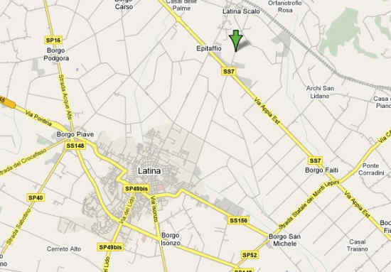 Mappa di Latina