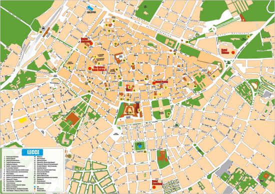mappa Lecce