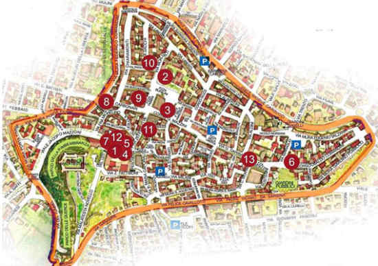 Mappa di Cesena
