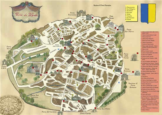 Mappa di Viterbo