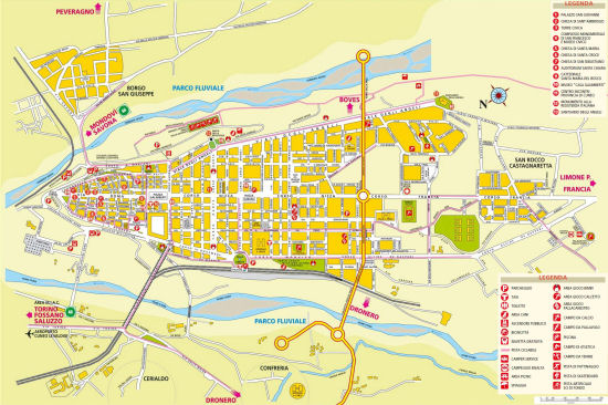 Mappa di Cuneo