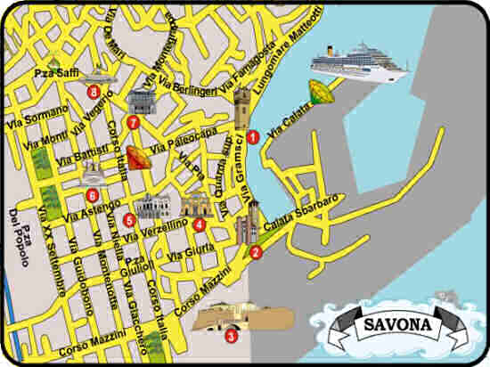 Mappa di Savona