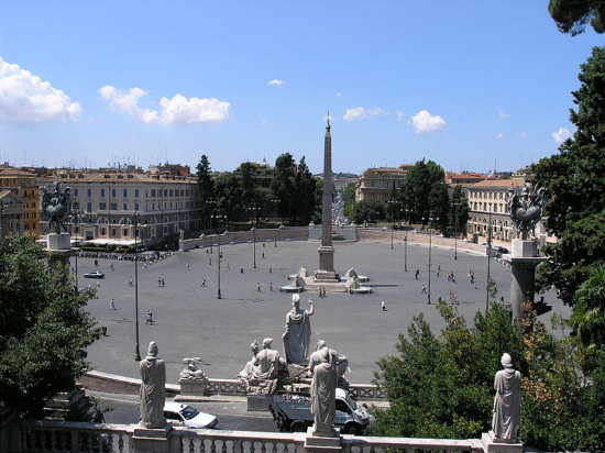 Piazza del Popolo a Roma