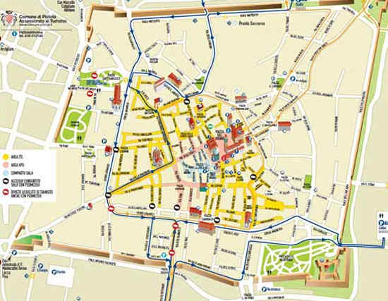 mappa Pistoia