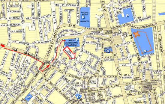 Mappa di Ravenna