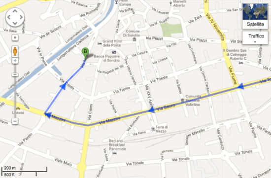 Mappa di Sondrio