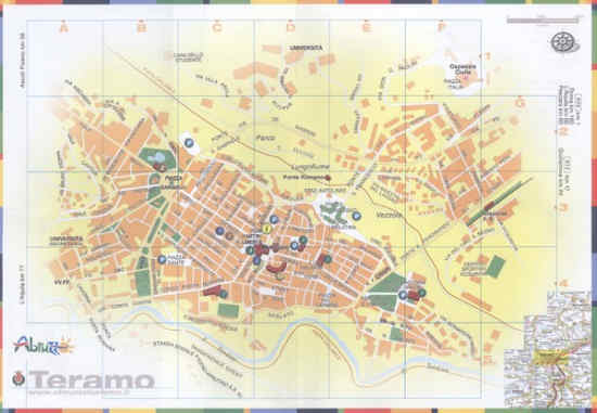Mappa di Teramo