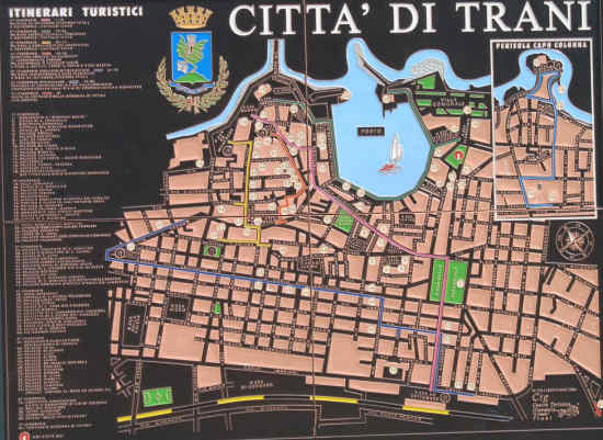 mappa Trani