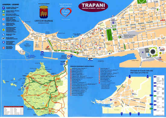 Mappa di Trapani