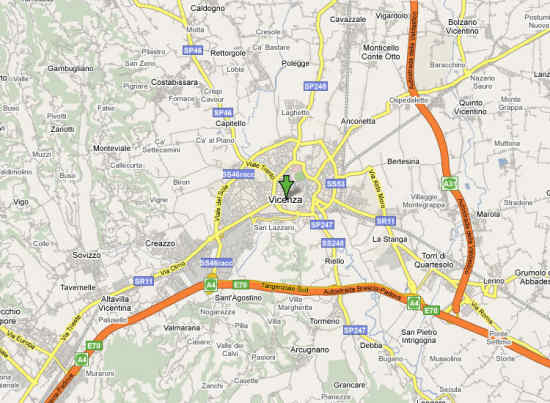 Mappa di Vicenza